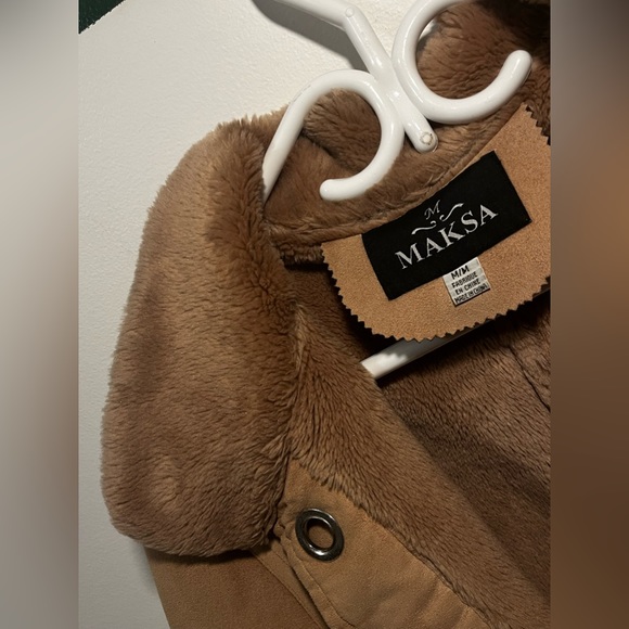 Vintage MAKSA Wool Fur Jacket - Picture 4 of 5